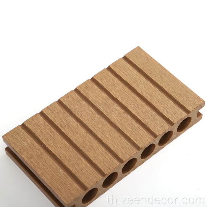 ไม้คอมโพสิตร่วมกันพื้นไม้กลางแจ้ง WPC